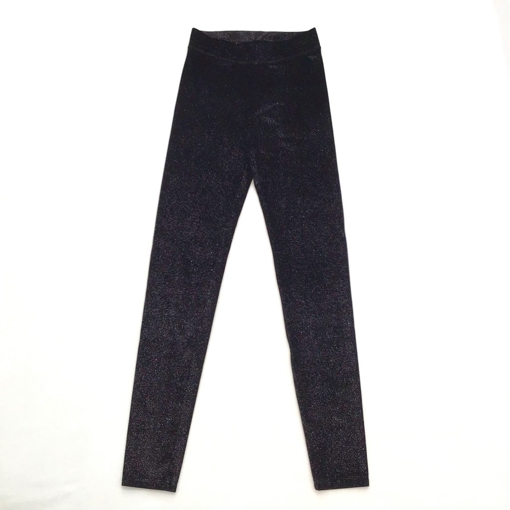 PINK Victoria’s Secret Black Glitter Leggings